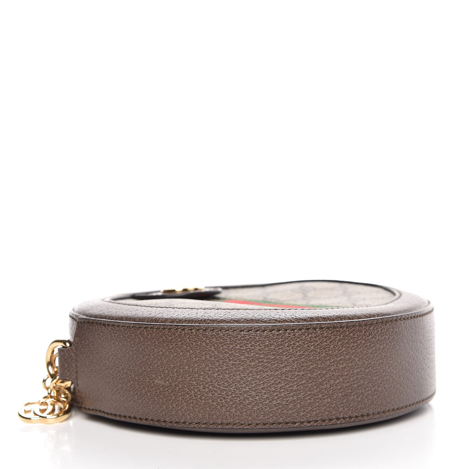 Gucci GG Supreme Monogram Web Mini Ophidia Round Shoulder Bag Brown 4 of 7