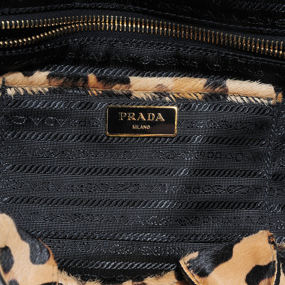 Prada Calf Hair Leopard Print Shopping Tote 7 of 10