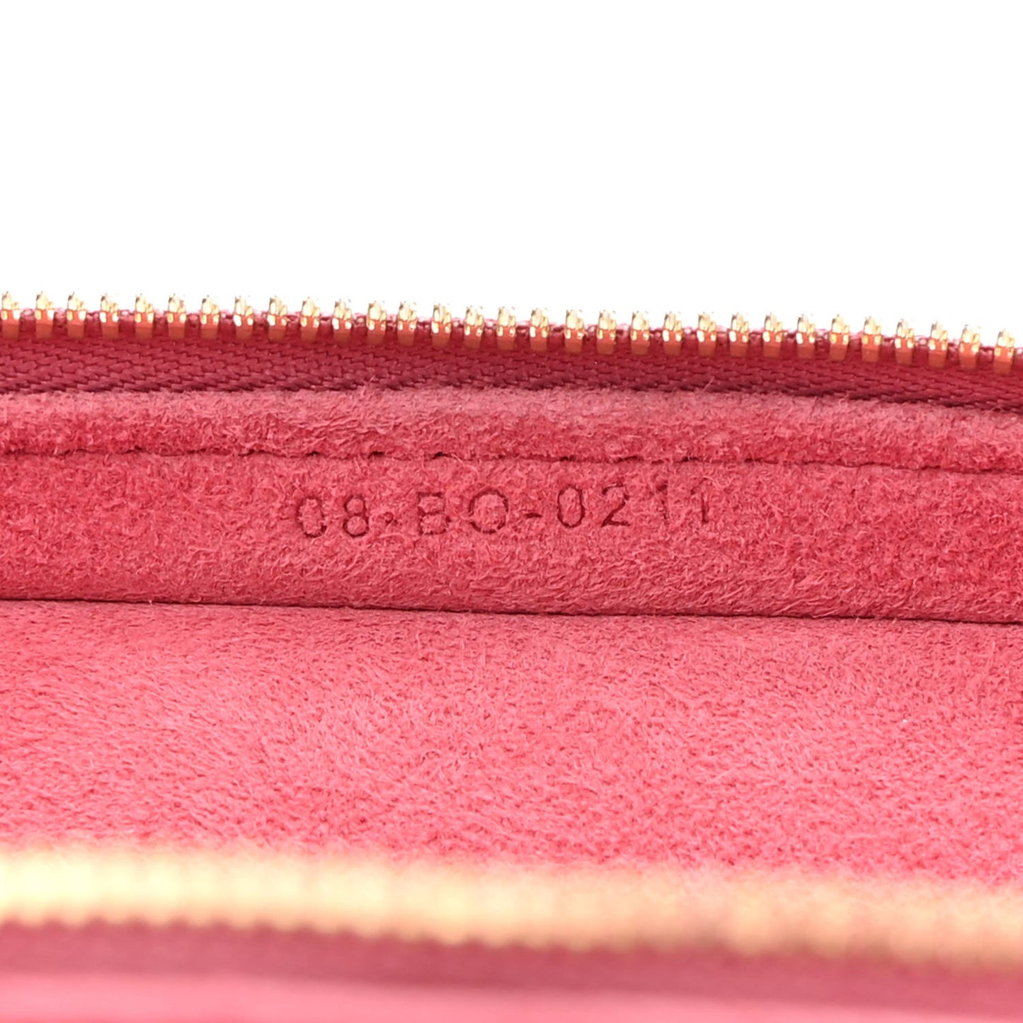 Lambskin Cannage Micro Lady Dior Vanity Case Pink