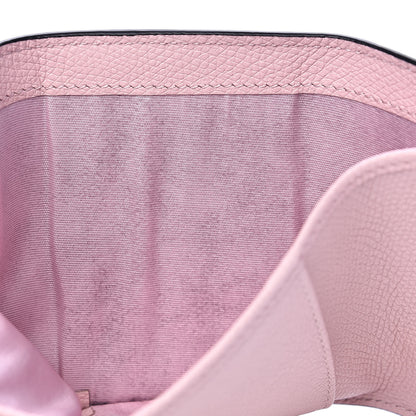 Valentino Garavani Grainy Calfskin VSling Compact Wallet Water Rose 7 of 8