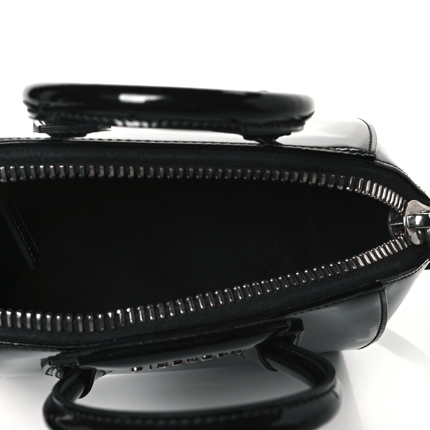 Patent Calfskin Mini Antigona Black