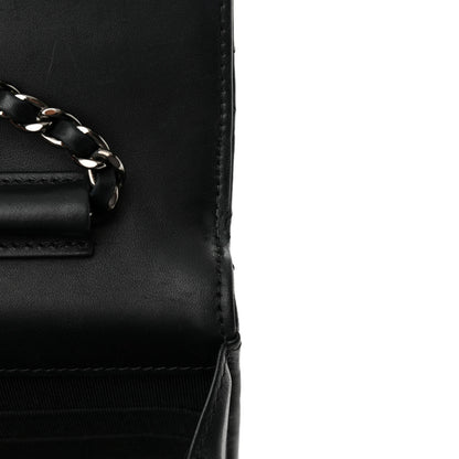 Chanel Patent Calfskin Quilted Wallet On Chain WOC Black 13 of 14