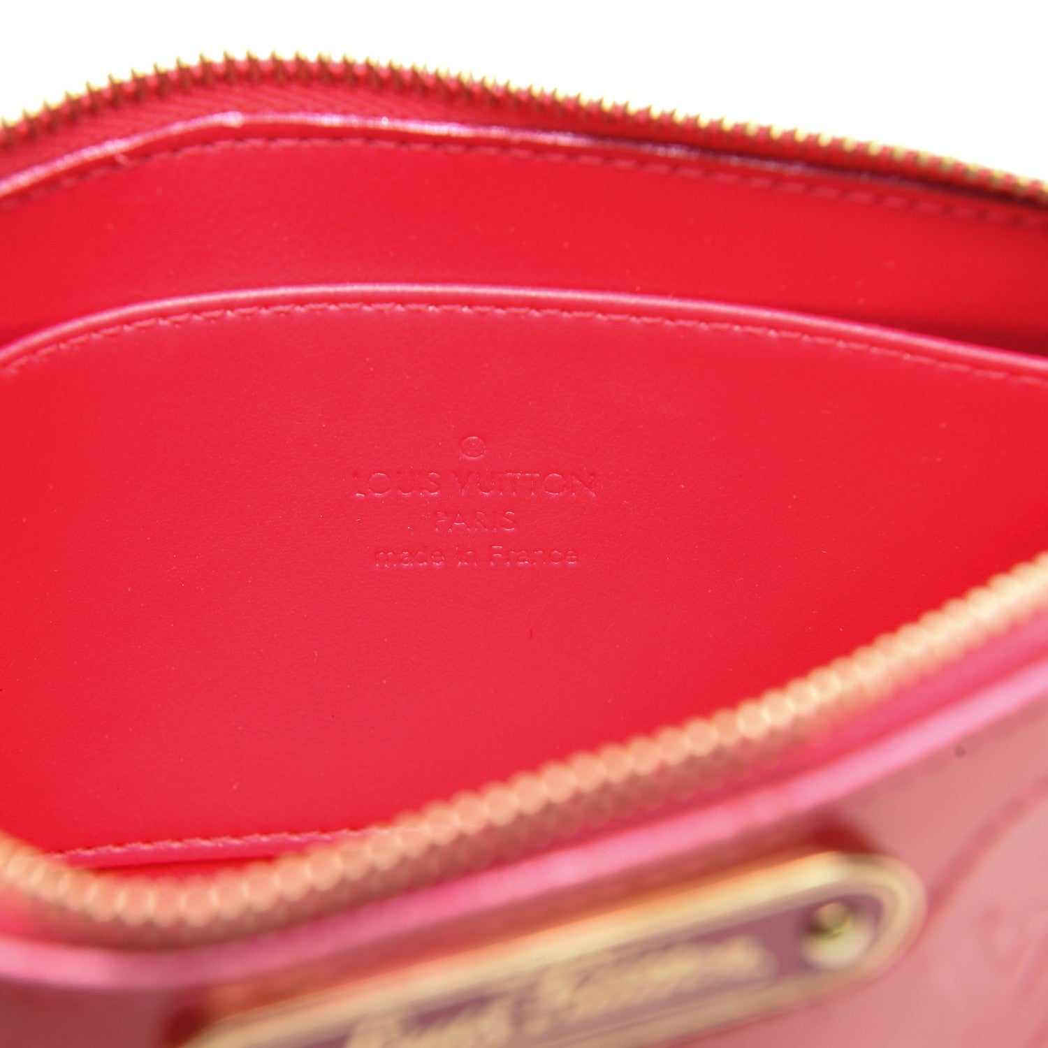 Louis Vuitton Vernis Trousse Cosmetic Pouch Rose Pop 6 of 6