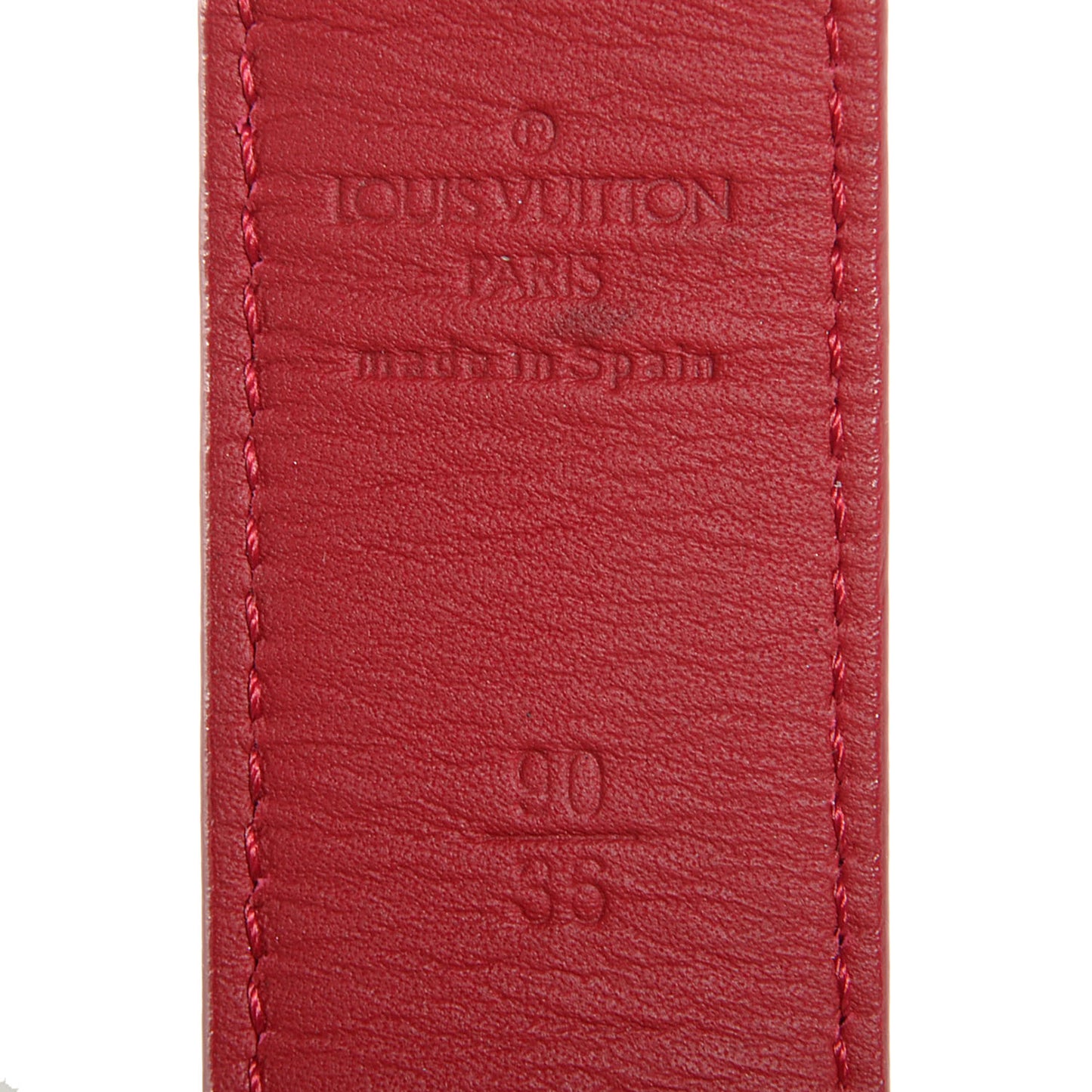 Monogram Multicolor LV Cut Reversible Belt 90 36 White