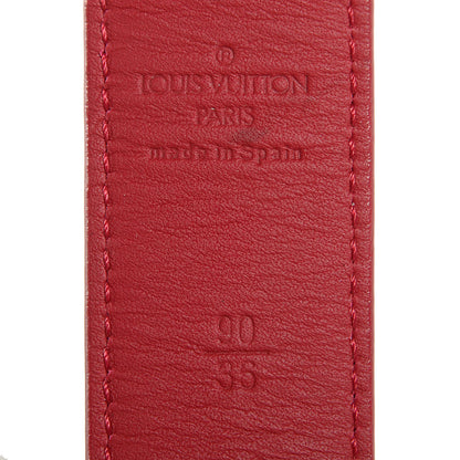 Louis Vuitton Monogram Multicolor LV Cut Reversible Belt 90 36 White 5 of 8