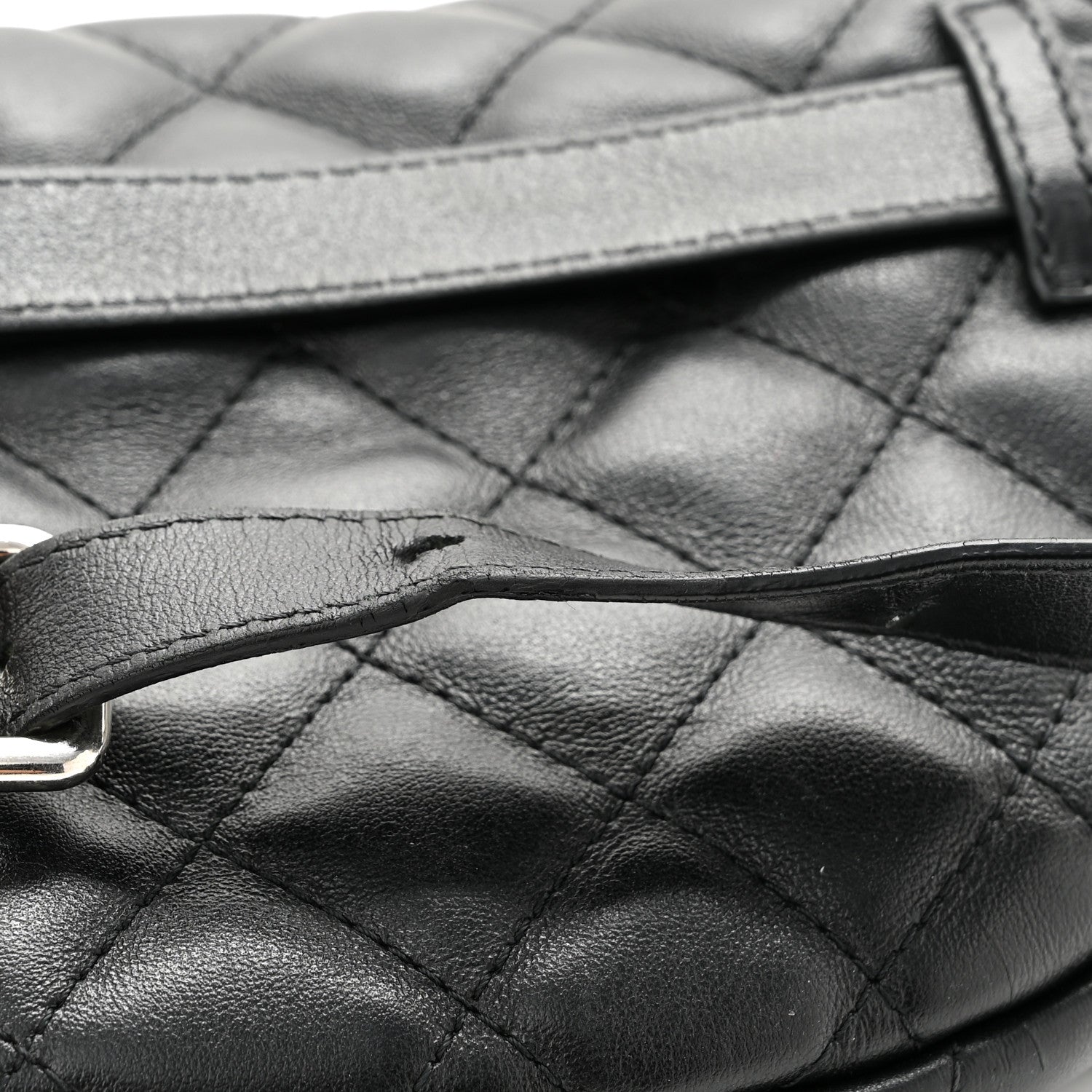 Chanel Calfskin Quilted Waist Belt Bag Black 13 of 13