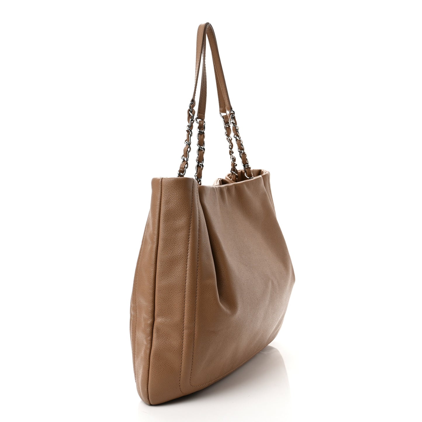 Caviar CC Timeless Shoulder Bag Dark Beige