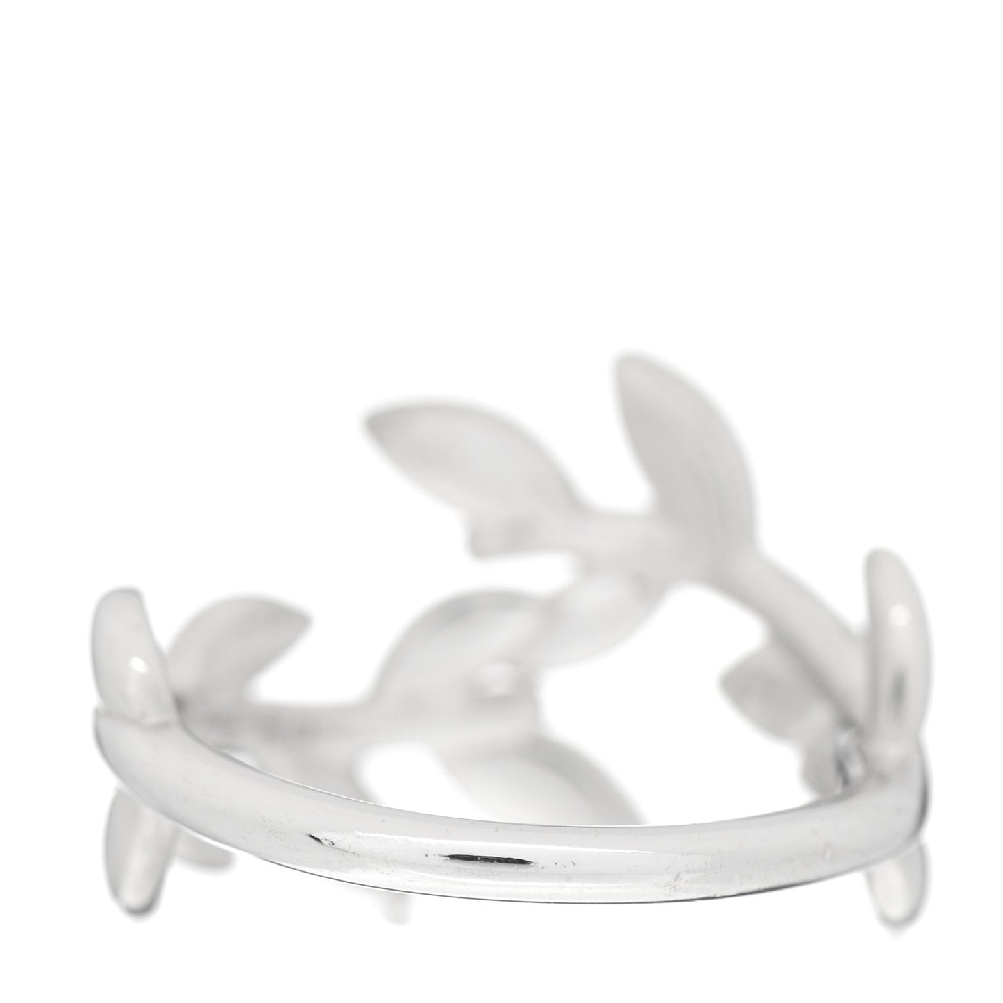 Sterling Silver Paloma Picasso Olive Leaf Bypass Ring 53 6.5