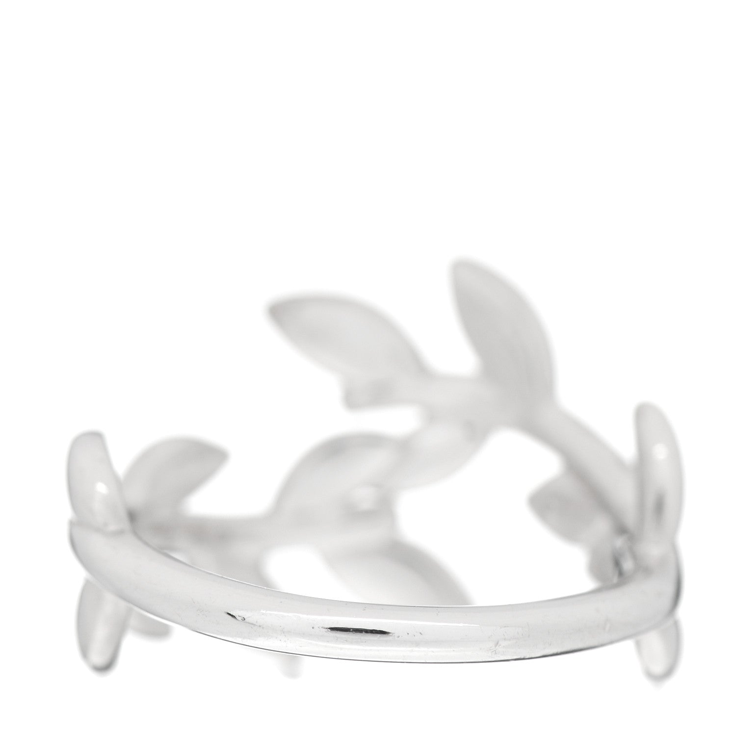 Tiffany Sterling Silver Paloma Picasso Olive Leaf Bypass Ring 53 6.5 4 of 5
