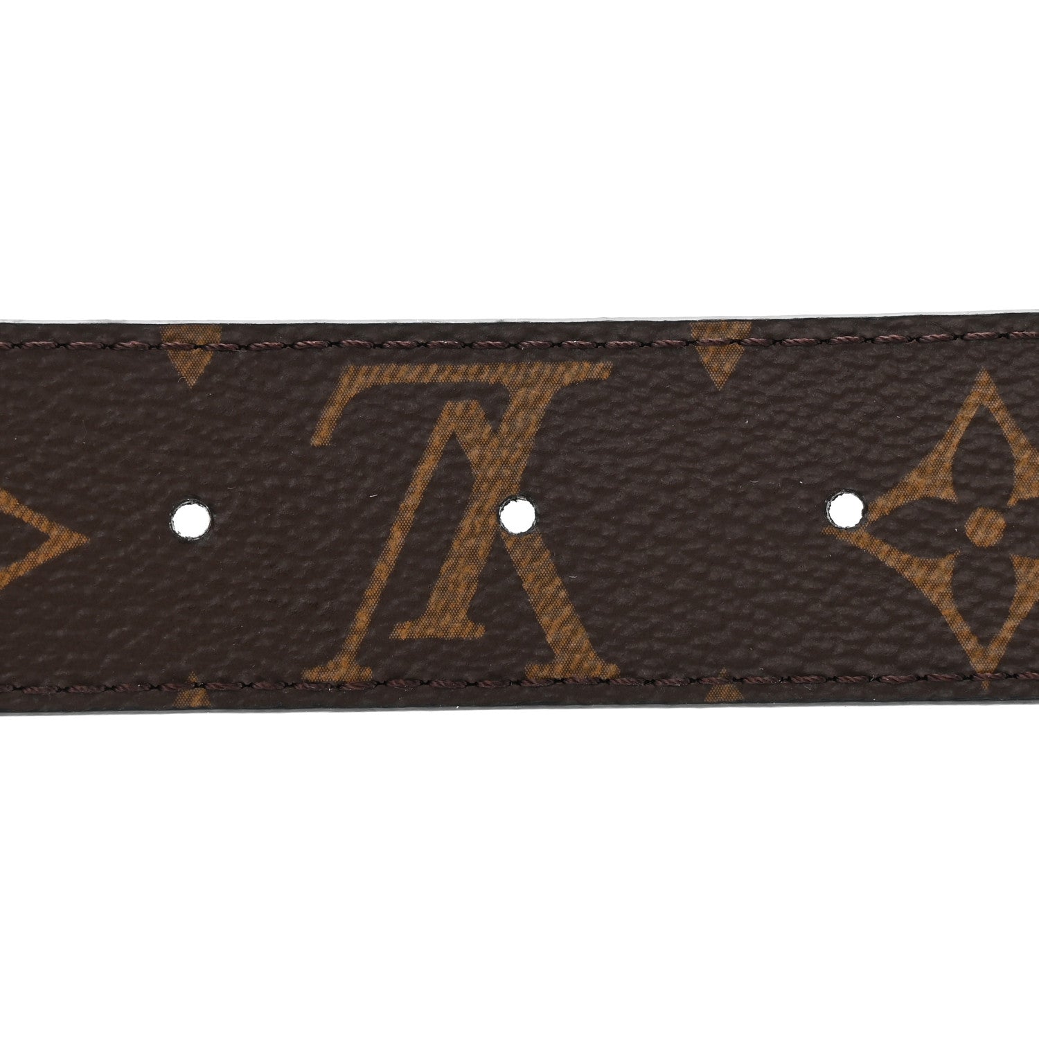 Louis Vuitton Calfskin Monogram 30mm LV Initiales Reversible Belt 100 40 Black 3 of 5