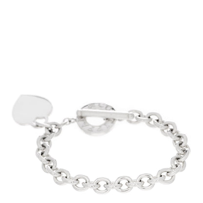 Tiffany Sterling Silver Heart Tag Toggle Bracelet 2 of 3
