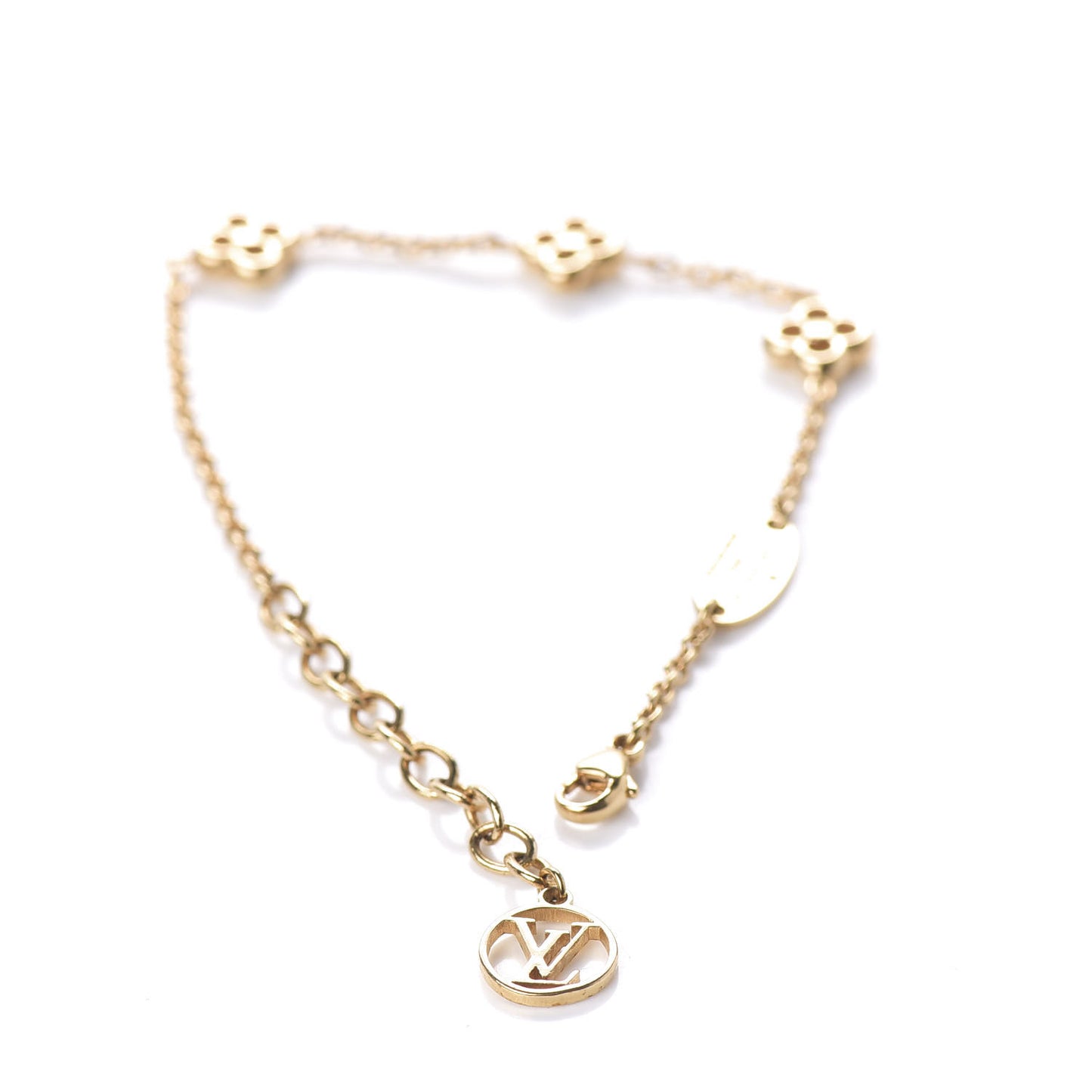 Brass Flower Full Bracelet Gold