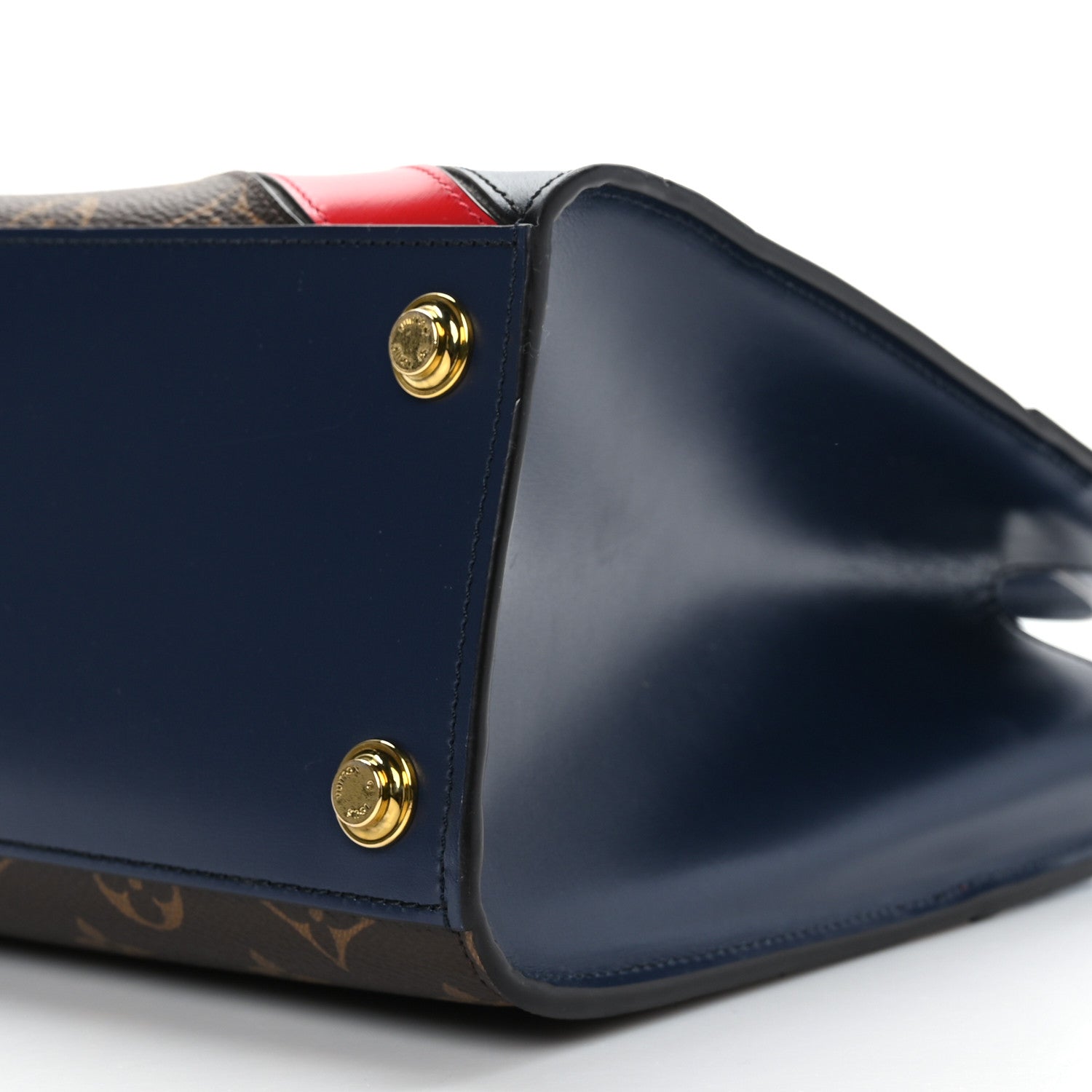 Louis Vuitton Calfskin Monogram Striped City Steamer PM Blue 8 of 8