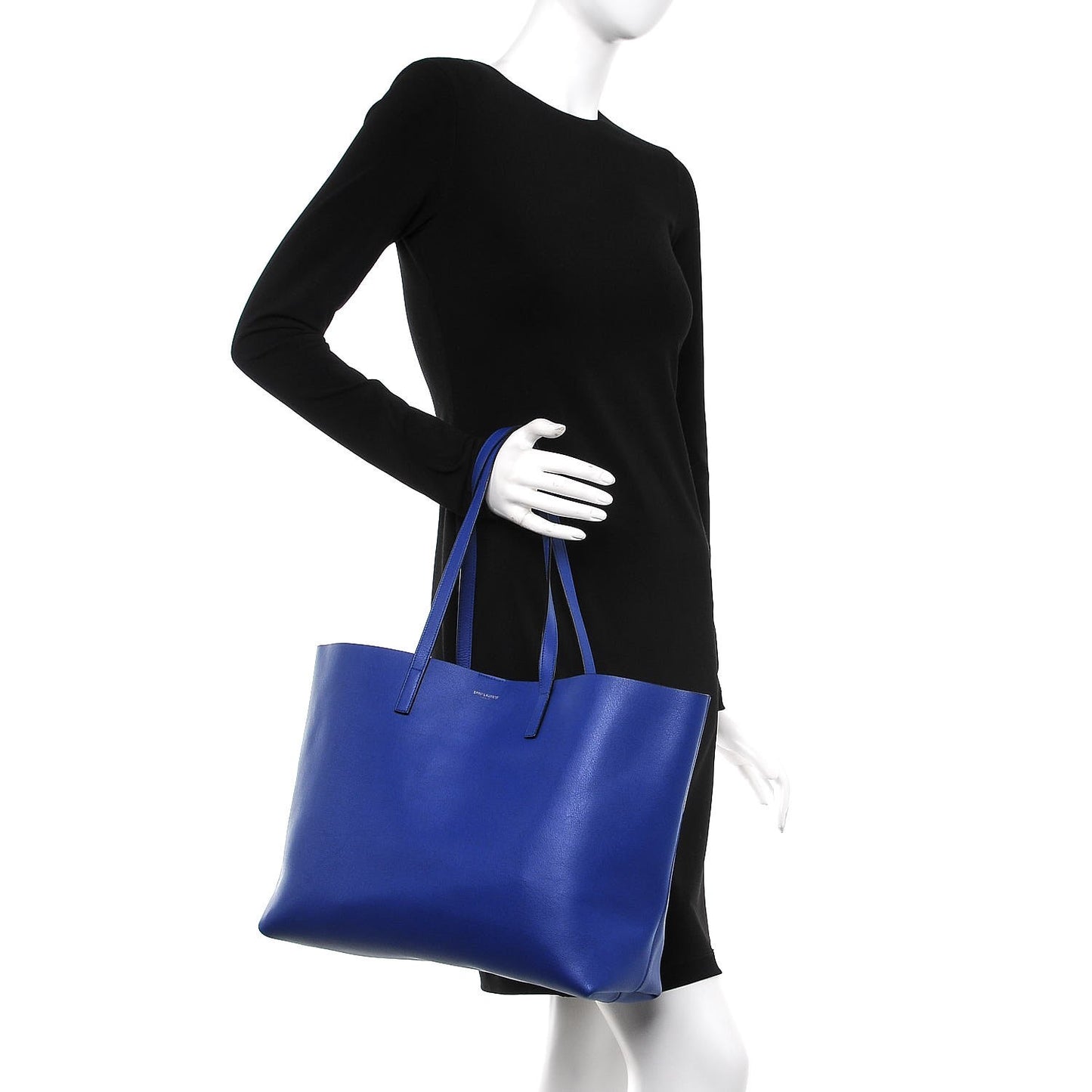 Calfskin Large Shopping Tote Ultramarine