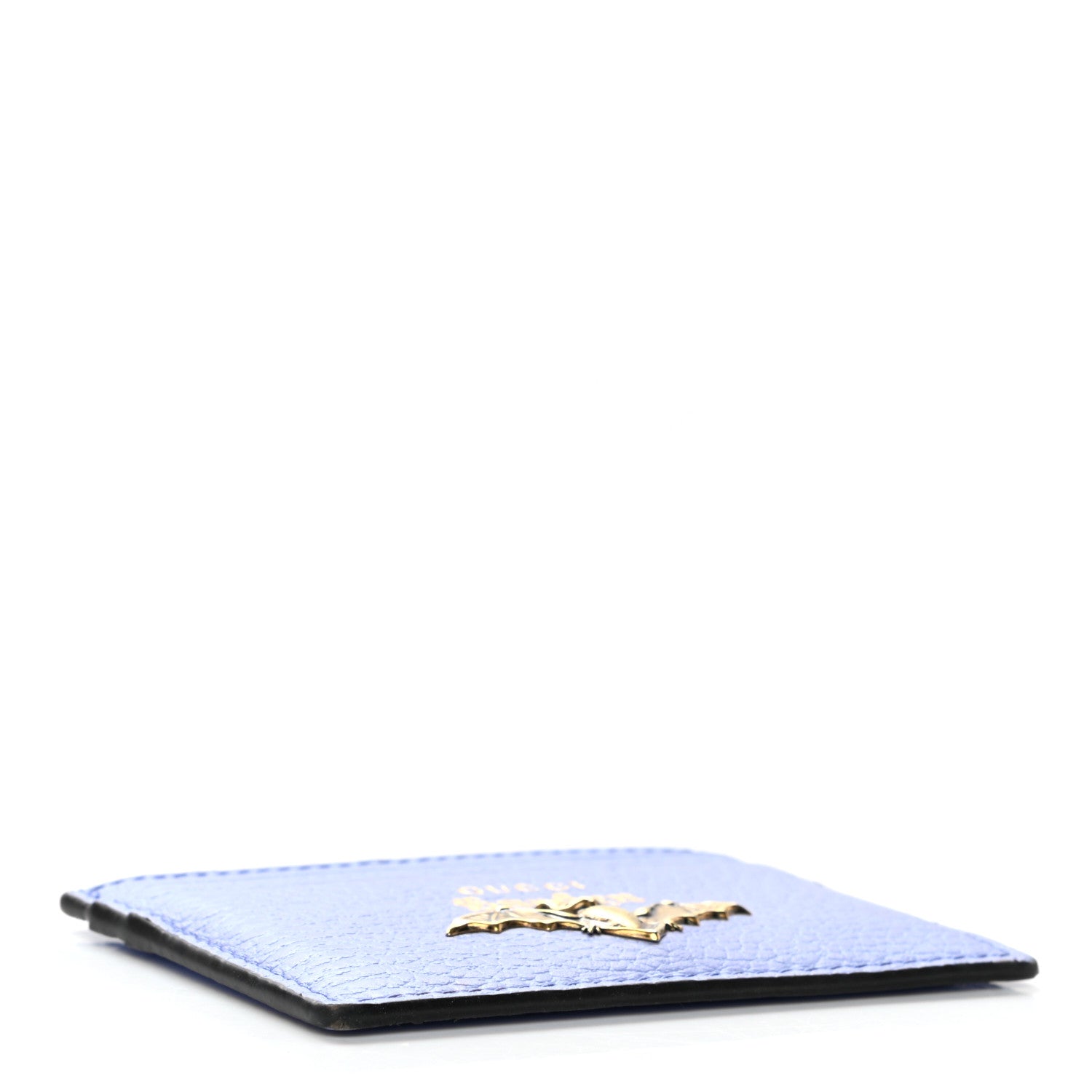 Gucci Calfskin Garden Bat Card Holder Periwinkle 4 of 8