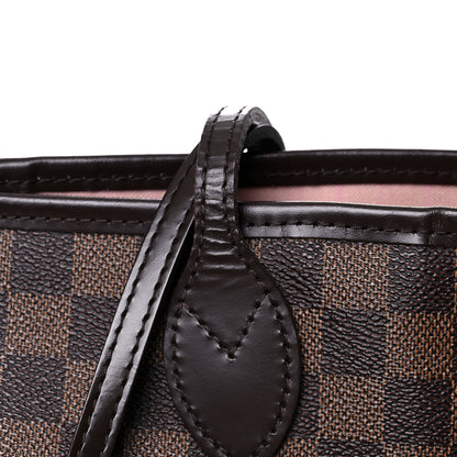 Louis Vuitton Damier Ebene Neo Neverfull MM Rose Ballerine 25 of 31