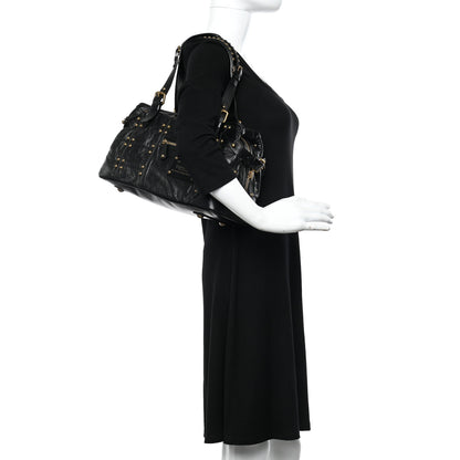 Louis Vuitton Lambskin Riveting Black 2 of 12