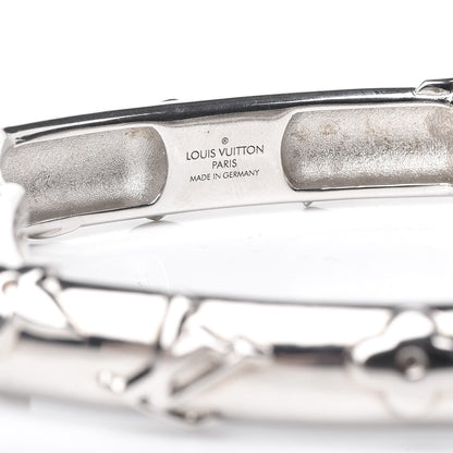 Louis Vuitton Brass Family Bangle S Silver 5 of 10