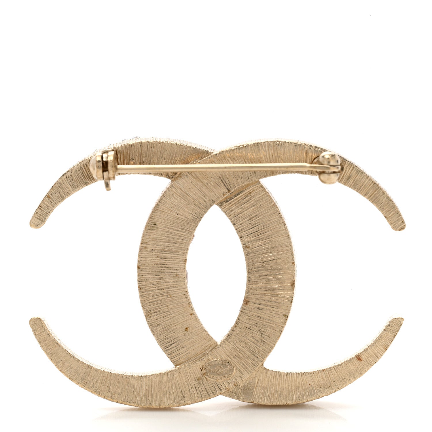Chanel Baguette Crystal Dubai CC Brooch Gold 3 of 4