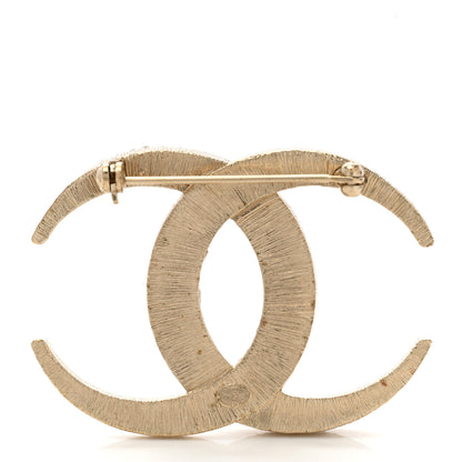 Chanel Baguette Crystal Dubai CC Brooch Gold 3 of 4