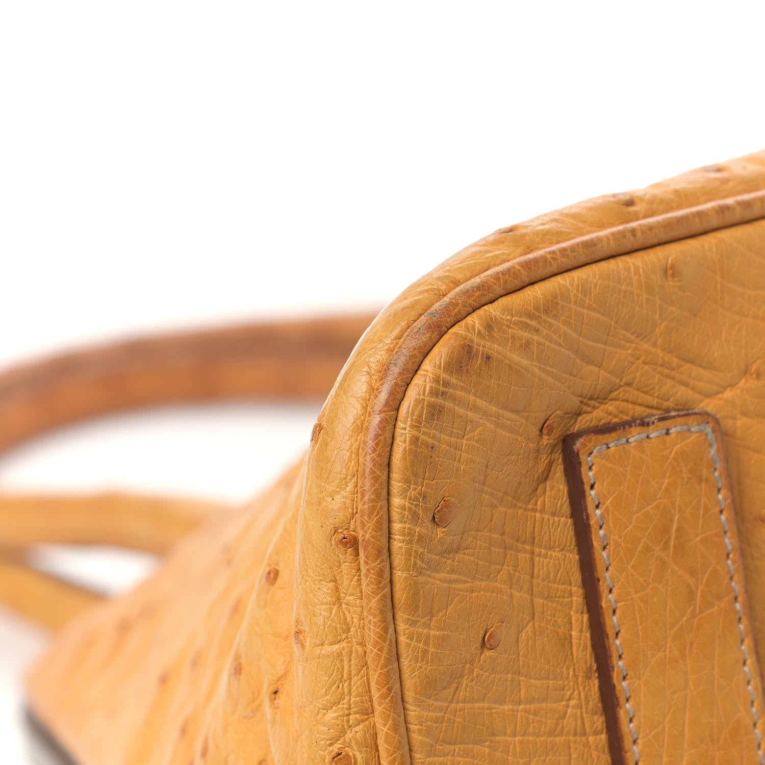 Prada Ostrich Frame Bowler Soleil 9 of 23