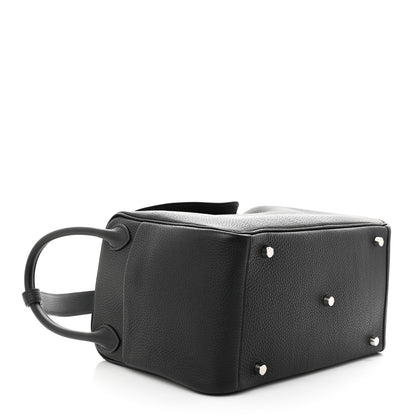 Hermes Taurillon Clemence Lindy 30 Black 4 of 10