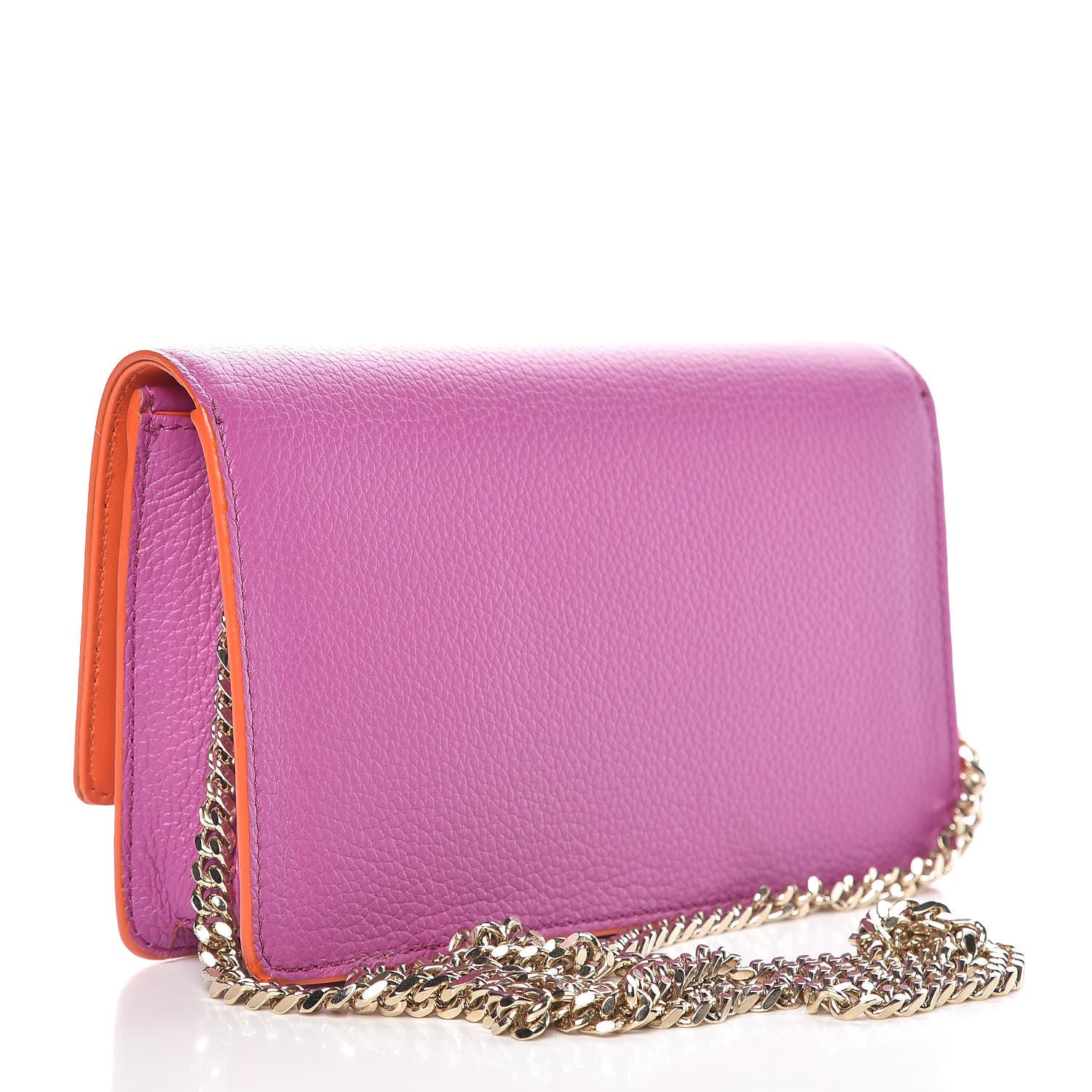 Versace Grained Calfskin Palazzo Chain Evening Bag Pink 3 of 8