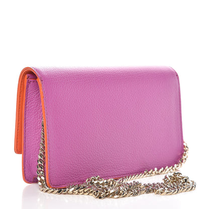 Versace Grained Calfskin Palazzo Chain Evening Bag Pink 3 of 8