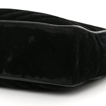Saint Laurent Velvet Matelasse Monogram Lou Camera Bag Black 10 of 14