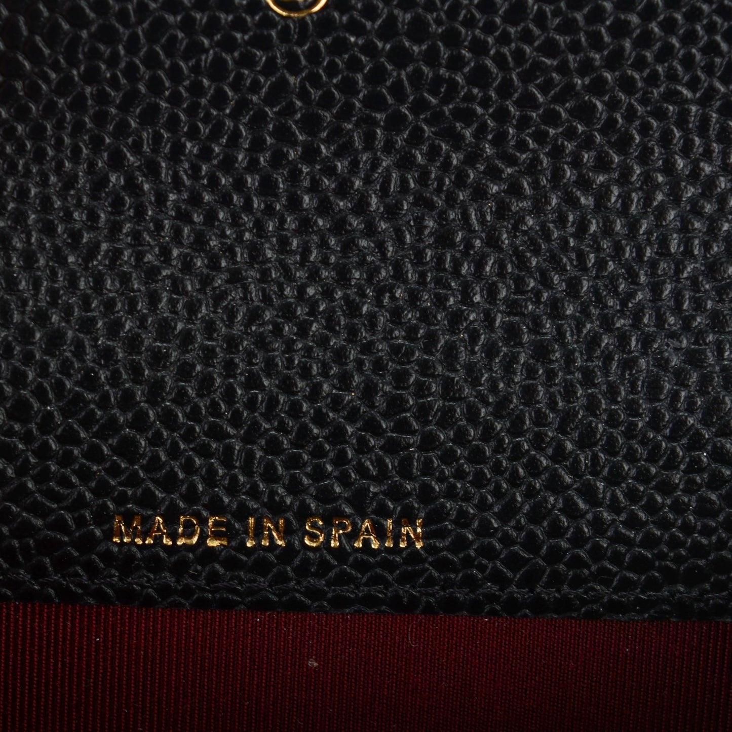 Caviar Quilted Flap Card Holder Black