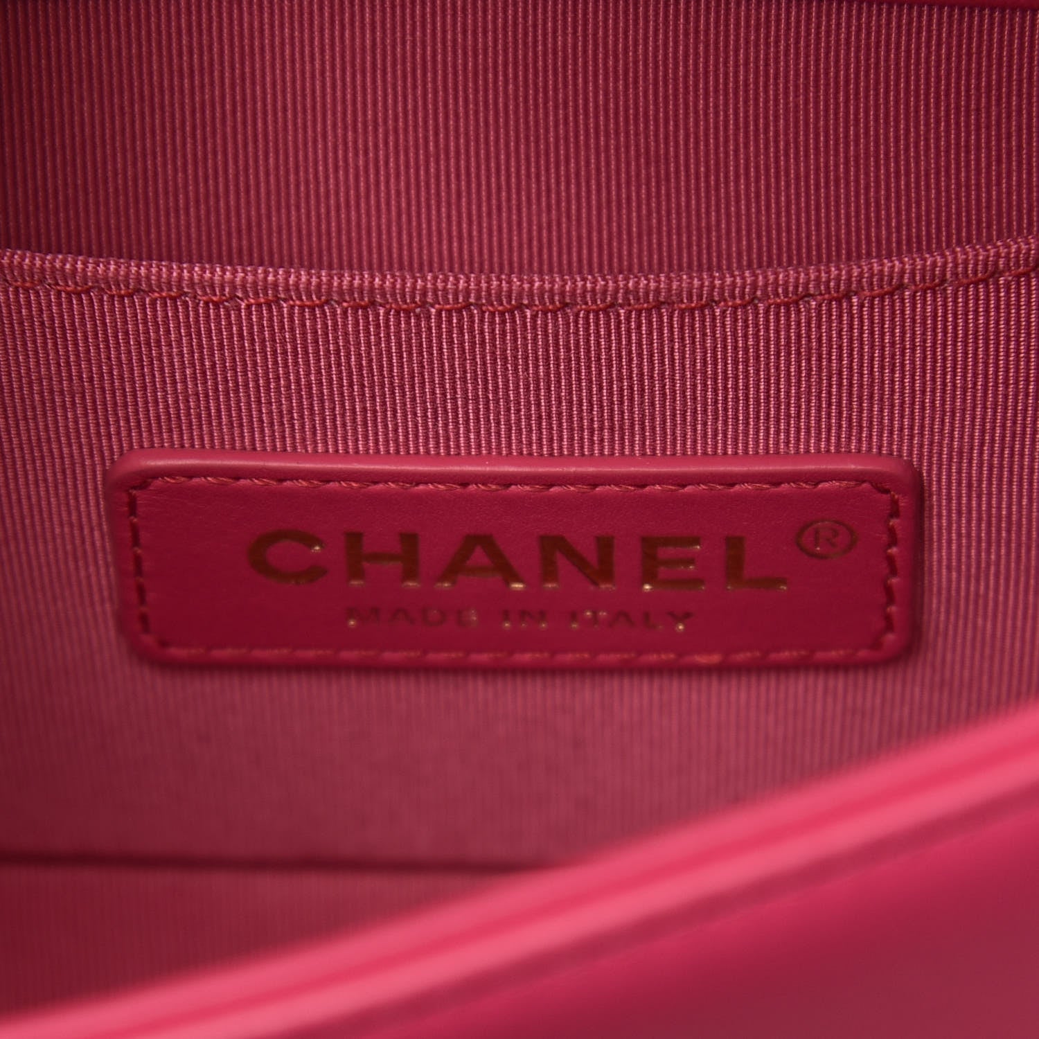Chanel Calfskin Quilted Small Boy Flap Fuchsia 6 of 9