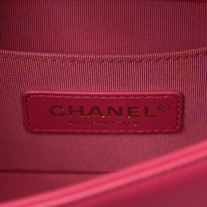 Chanel Calfskin Quilted Small Boy Flap Fuchsia 6 of 9