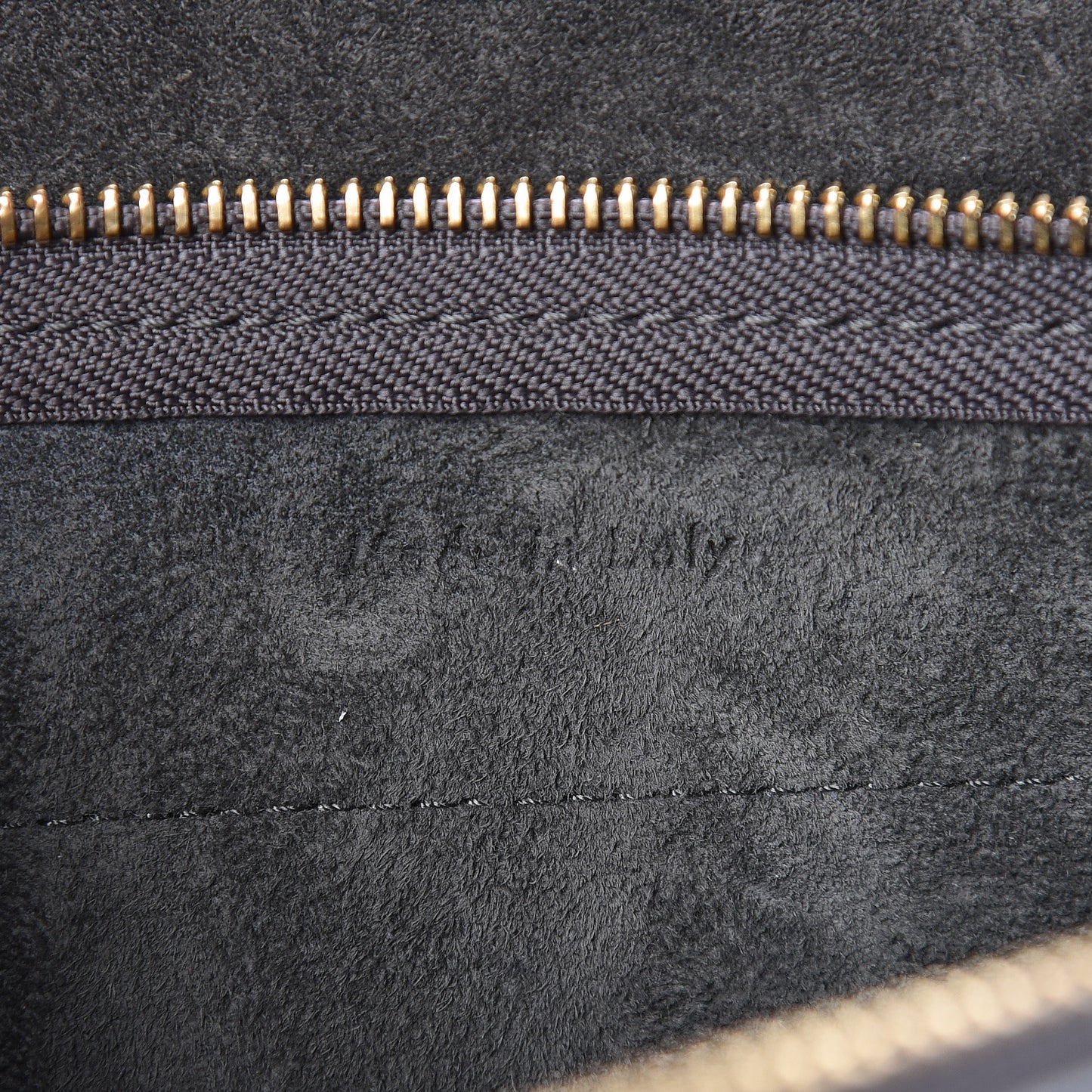 Grained Calfskin Nano Belt Bag Grey