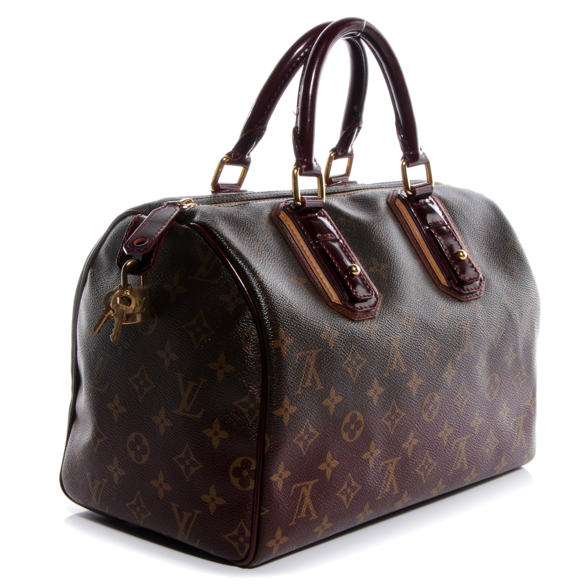 Louis Vuitton Monogram Mirage Speedy 30 Bordeaux 3 of 9