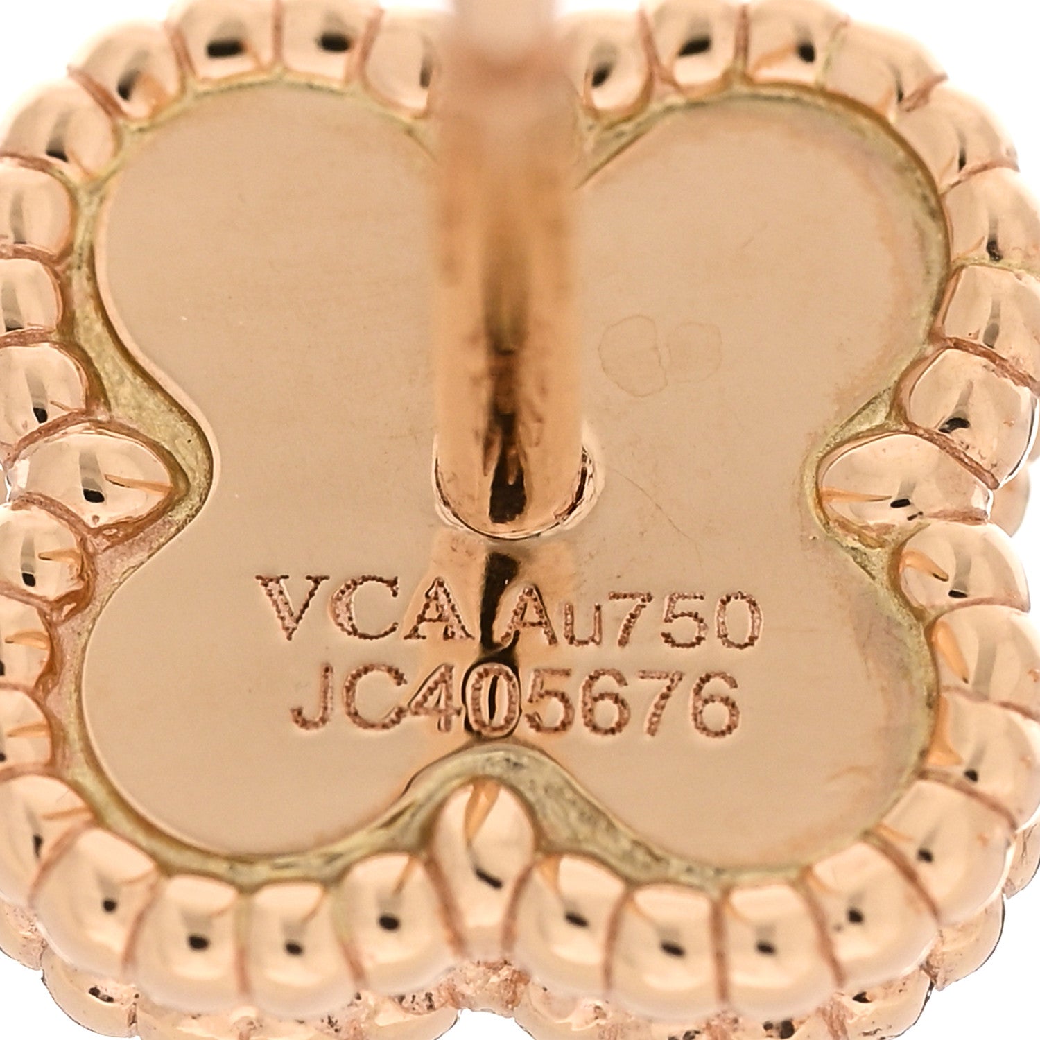 Van Cleef & Arpels 18K Rose Gold Sweet Alhambra Earrings 4 of 5