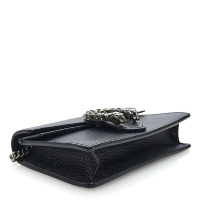Gucci Calfskin Super Mini Dionysus Shoulder Bag Black 4 of 10