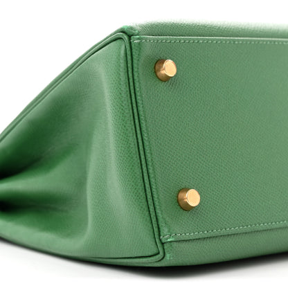 Hermes Courchevel Kelly Retourne 28 Vert Clair 9 of 14