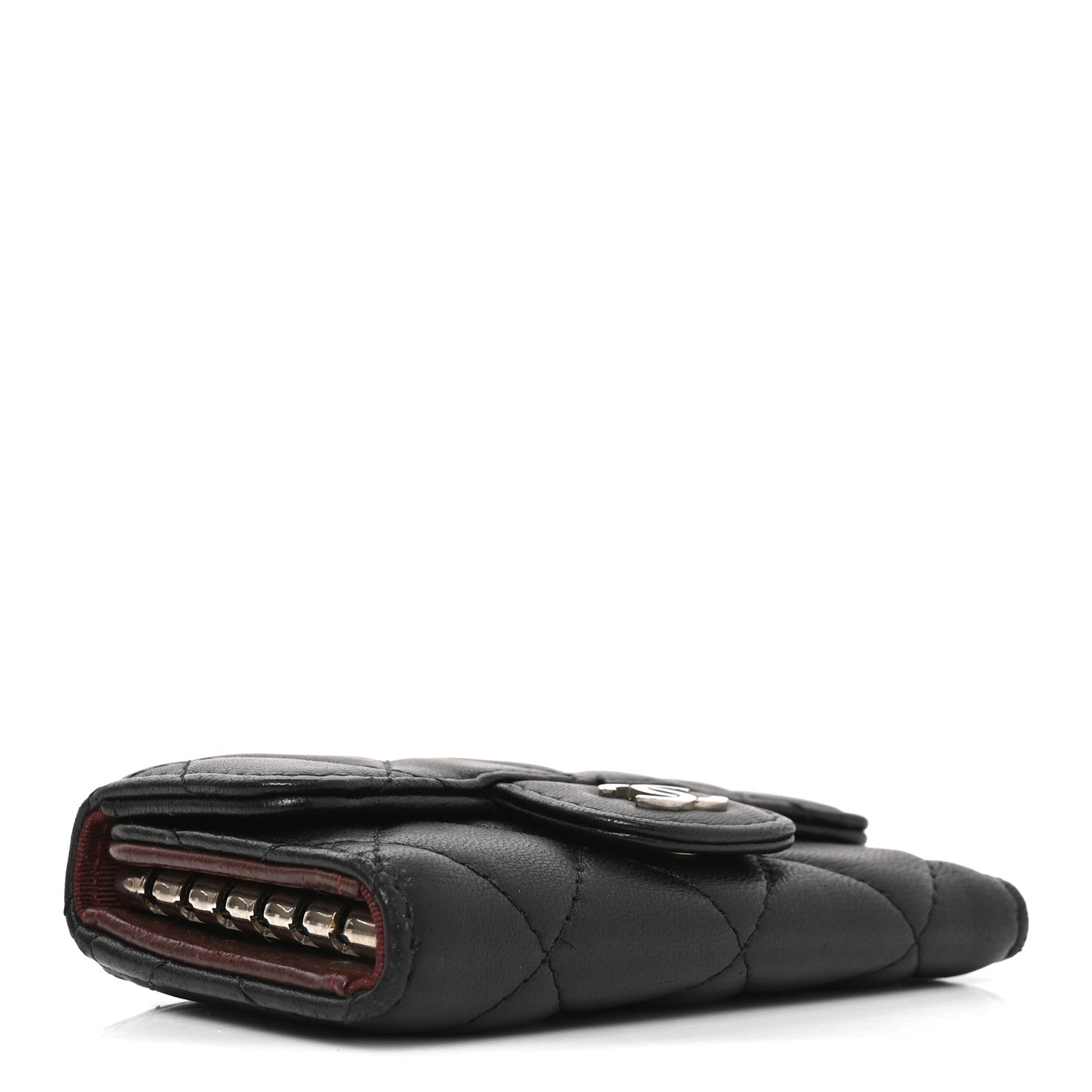 Chanel Lambskin Quilted 6 Key Holder Black 4 of 9