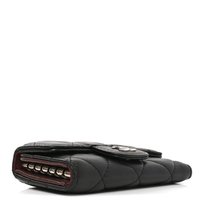 Chanel Lambskin Quilted 6 Key Holder Black 4 of 9
