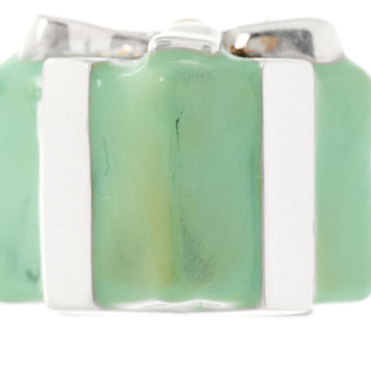 Tiffany Sterling Silver Enamel Gift Box Charm Blue 4 of 5