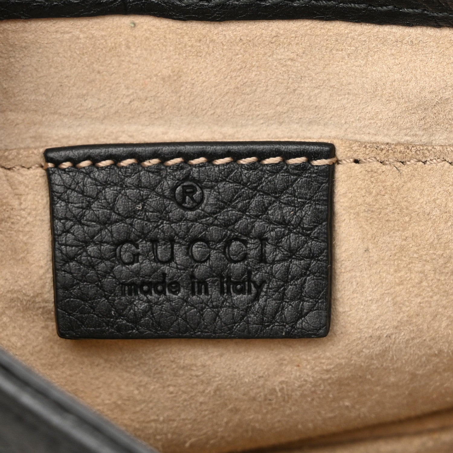 Gucci Pebbled Calfskin Small 1973 Chain Shoulder Bag Black 6 of 13