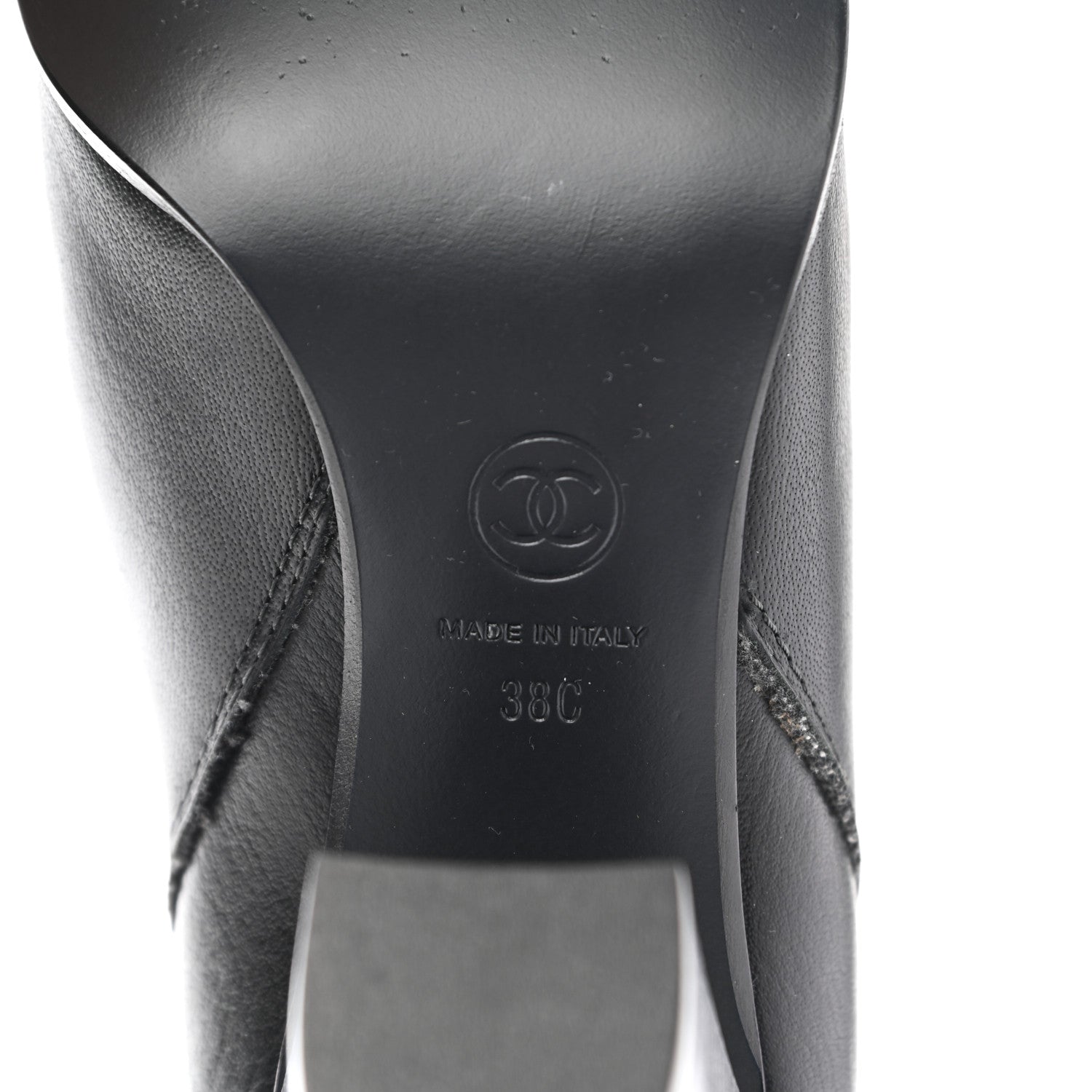 Chanel CC Ankle Boots 38 Black 6 of 12