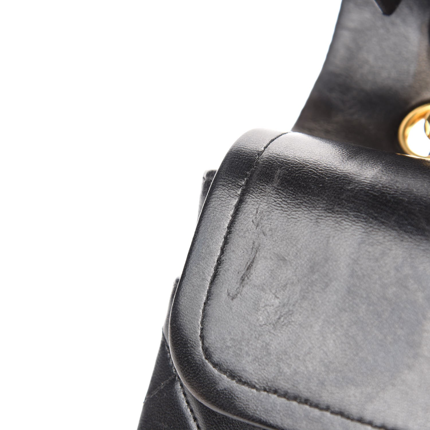 Chanel Lambskin Quilted Medium Double Flap Black 9 of 14