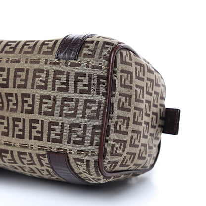 Fendi Zucchino Vitello Mini Boston Mogano Panna Bruciato 8 of 9