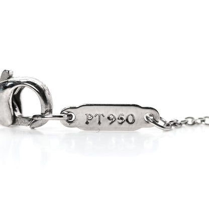 Tiffany Platinum Diamond Jazz Graduated Pendant Necklace 4 of 6
