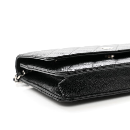 Chanel Caviar Quilted Wallet on Chain WOC Black 9 of 10