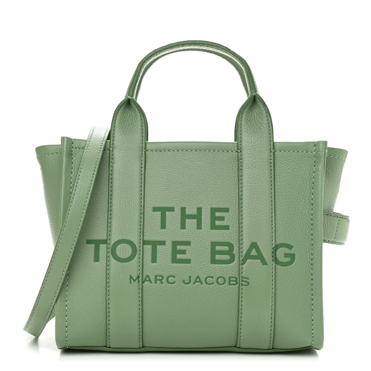 Grained Calfskin Small The Tote Bag Aspen Green