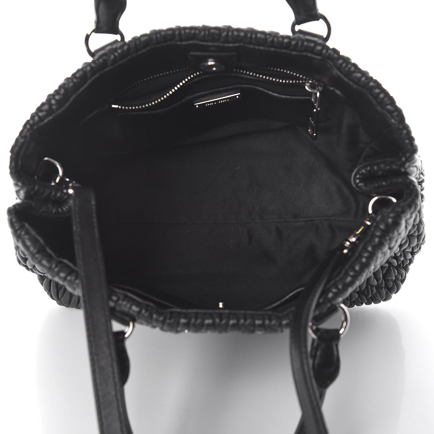 Nappa Matelasse Tote Black
