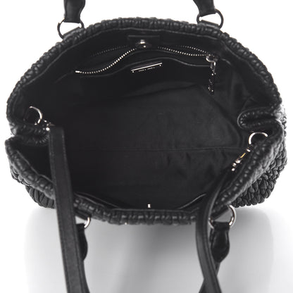 Miu Miu Nappa Matelasse Tote Black 5 of 10