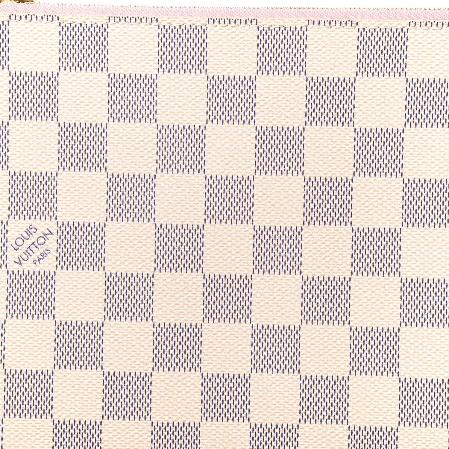 Louis Vuitton Damier Azur Neverfull MM GM Pochette Rose Ballerine 9 of 9